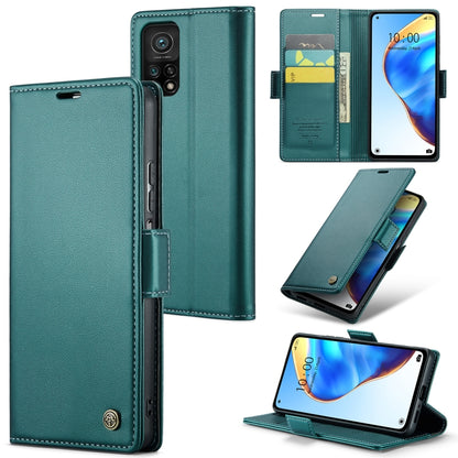 For Xiaomi Mi 10T 5G／10T Pro 5G CaseMe 023 Butterfly Buckle Litchi Texture RFID Anti-theft Leather Phone Case(Pearly Blue) - Xiaomi Cases by CaseMe | Online Shopping South Africa | PMC Jewellery | Buy Now Pay Later Mobicred