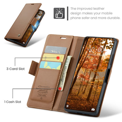 For Xiaomi 14 Pro CaseMe 023 Butterfly Buckle Litchi Texture RFID Anti-theft Leather Phone Case(Brown) - 14 Pro Cases by CaseMe | Online Shopping South Africa | PMC Jewellery | Buy Now Pay Later Mobicred