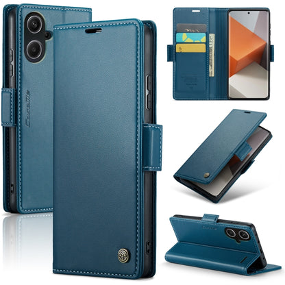 For Xiaomi Redmi Note 13 Pro+ 5G CaseMe 023 Butterfly Buckle Litchi Texture RFID Anti-theft Leather Phone Case(Blue) - Xiaomi Cases by CaseMe | Online Shopping South Africa | PMC Jewellery | Buy Now Pay Later Mobicred