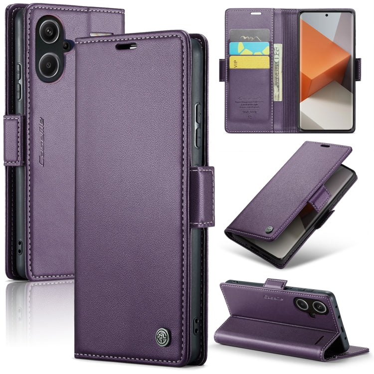 For Xiaomi Redmi Note 13 Pro+ 5G CaseMe 023 Butterfly Buckle Litchi Texture RFID Anti-theft Leather Phone Case(Pearly Purple) - Note 13 Pro+ Cases by CaseMe | Online Shopping South Africa | PMC Jewellery