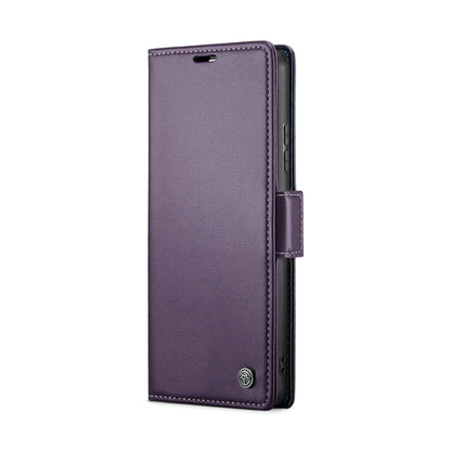 For Xiaomi Redmi Note 13 4G CaseMe 023 Butterfly Buckle Litchi Texture RFID Anti-theft Leather Phone Case(Pearly Purple) - Xiaomi Cases by CaseMe | Online Shopping South Africa | PMC Jewellery | Buy Now Pay Later Mobicred