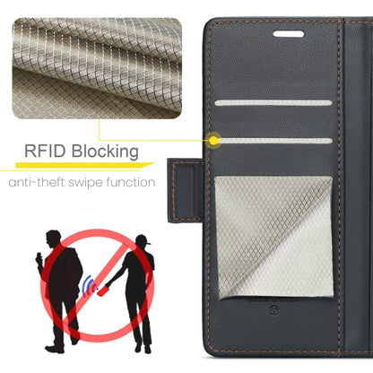 For Xiaomi Redmi Note 13 Pro 4G CaseMe 023 Butterfly Buckle Litchi Texture RFID Anti-theft Leather Phone Case(Black) - Xiaomi Cases by CaseMe | Online Shopping South Africa | PMC Jewellery | Buy Now Pay Later Mobicred