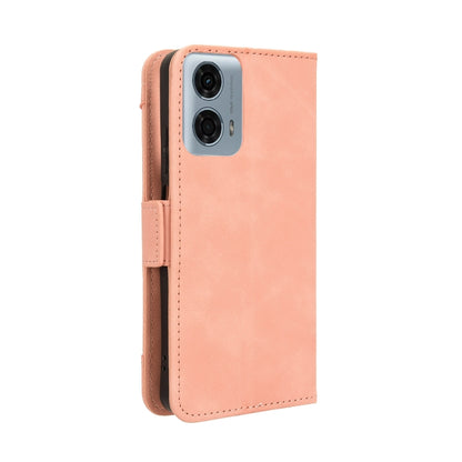 For Motorola Moto G Power 5G 2024 Skin Feel Calf Texture Card Slots Leather Phone Case(Pink) - Motorola Cases by PMC Jewellery | Online Shopping South Africa | PMC Jewellery | Buy Now Pay Later Mobicred