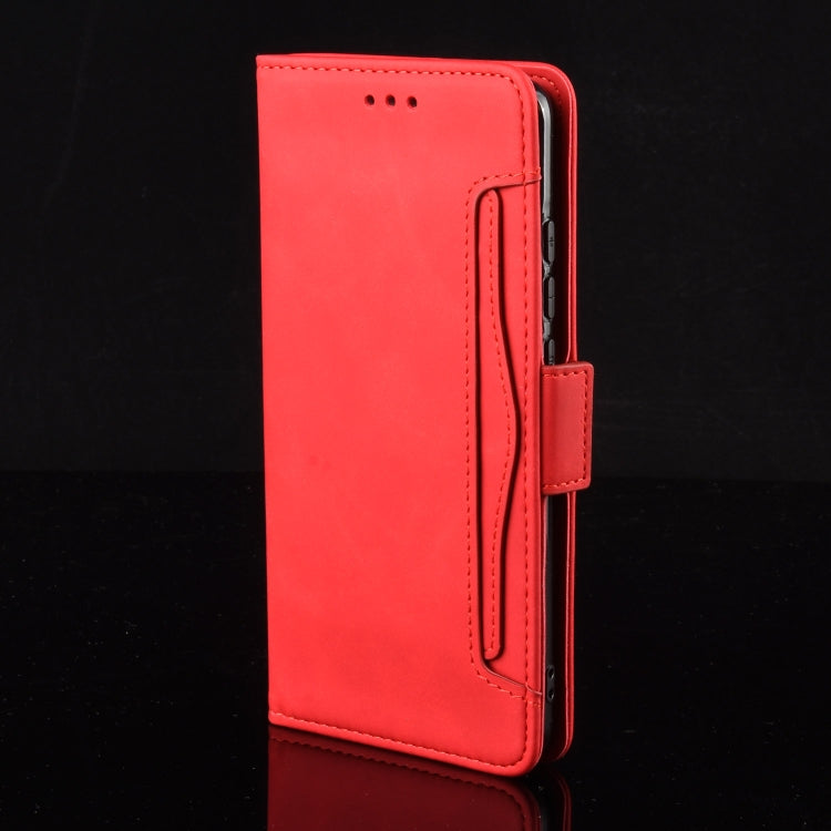 For Google Pixel 9 Pro Skin Feel Calf Texture Card Slots Leather Phone Case(Red) - Google Cases by PMC Jewellery | Online Shopping South Africa | PMC Jewellery | Buy Now Pay Later Mobicred