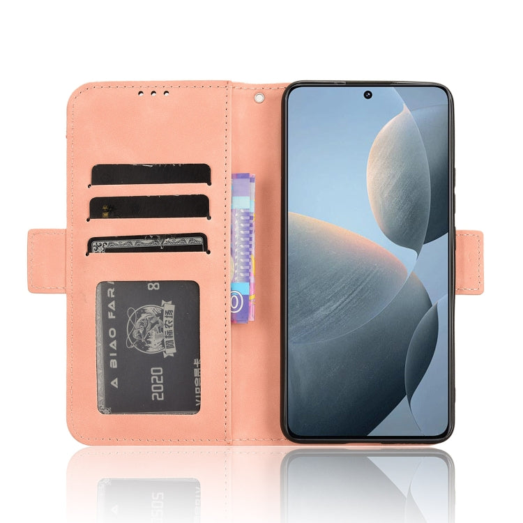 For Xiaomi Redmi K70 / K70 Pro 5G Skin Feel Calf Texture Card Slots Leather Phone Case(Pink) - K70 Pro Cases by PMC Jewellery | Online Shopping South Africa | PMC Jewellery | Buy Now Pay Later Mobicred