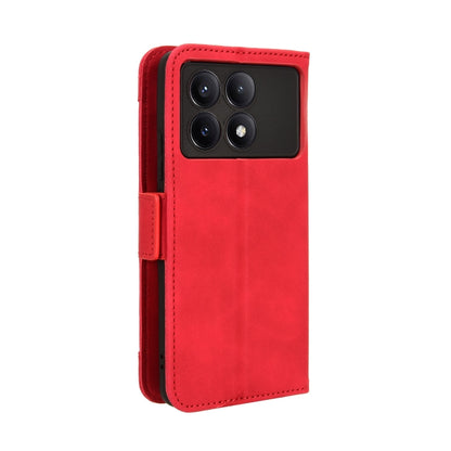 For Xiaomi Redmi K70 / K70 Pro 5G Skin Feel Calf Texture Card Slots Leather Phone Case(Red) - K70 Pro Cases by PMC Jewellery | Online Shopping South Africa | PMC Jewellery | Buy Now Pay Later Mobicred