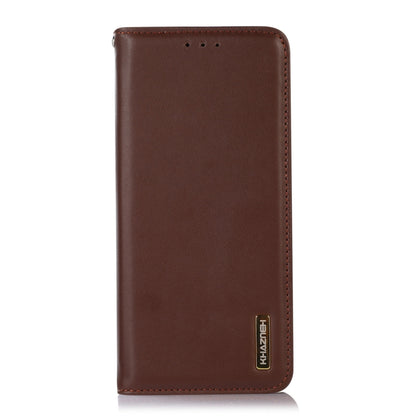 OPPO Reno10 5G / 10 Pro 5G Global KHAZNEH Nappa Top Layer Cowhide Leather Phone Case(Brown) - OPPO Cases by PMC Jewellery | Online Shopping South Africa | PMC Jewellery | Buy Now Pay Later Mobicred