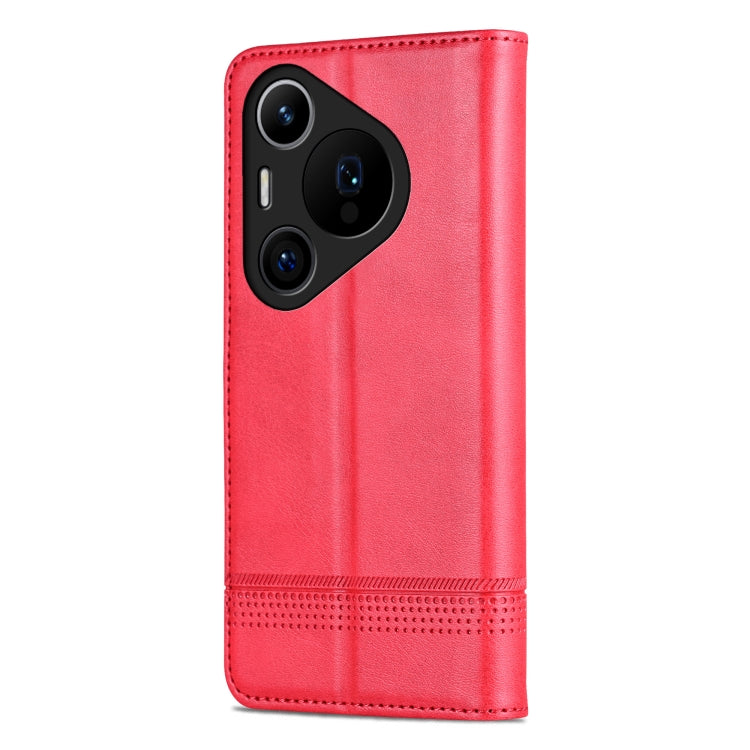 For Huawei Pura 70 Pro / 70 Pro+ Fine Hole AZNS Magnetic Calf Texture Flip Leather Phone Case(Red) - Huawei Cases by AZNS | Online Shopping South Africa | PMC Jewellery | Buy Now Pay Later Mobicred