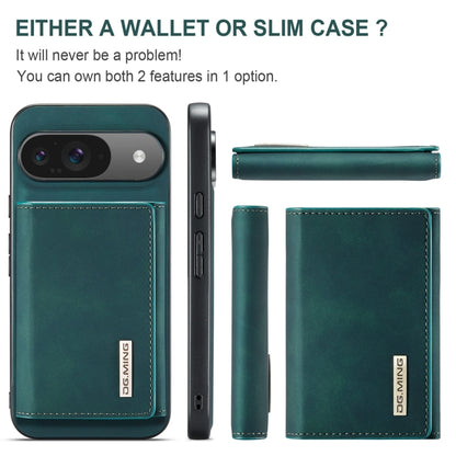 For Google Pixel 9 / 9 Pro DG.MING M1 Series 3-Fold Multi Card Wallet + Magnetic Phone Case(Green) - Google Cases by DG.MING | Online Shopping South Africa | PMC Jewellery | Buy Now Pay Later Mobicred