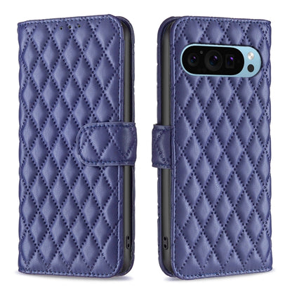 For Google Pixel 9 Diamond Lattice Wallet Leather Flip Phone Case(Blue) - Google Cases by PMC Jewellery | Online Shopping South Africa | PMC Jewellery | Buy Now Pay Later Mobicred