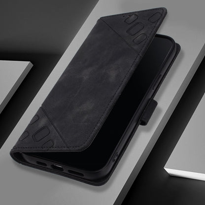 For Xiaomi Redmi K70 / K70 Pro Skin Feel Embossed Leather Phone Case(Black) - K70 Cases by PMC Jewellery | Online Shopping South Africa | PMC Jewellery | Buy Now Pay Later Mobicred