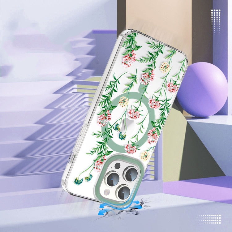 For iPhone 11 Pro Max MagSafe Magnetic TPU Phone Case(Vine Rose) - free shipping - PMC TechLife - Order now!