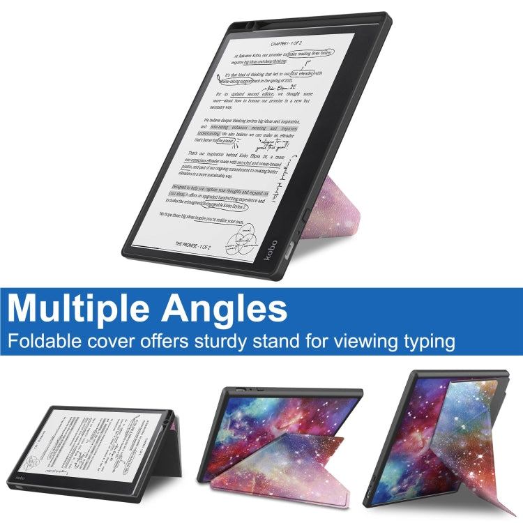 For Kobo Elipsa 2E Painted Deformation TPU Leather Smart Tablet Case(Milky Way) - Others by PMC TechLife | Online Shopping South Africa | PMC TechLife | Buy Now Pay Later Mobicred