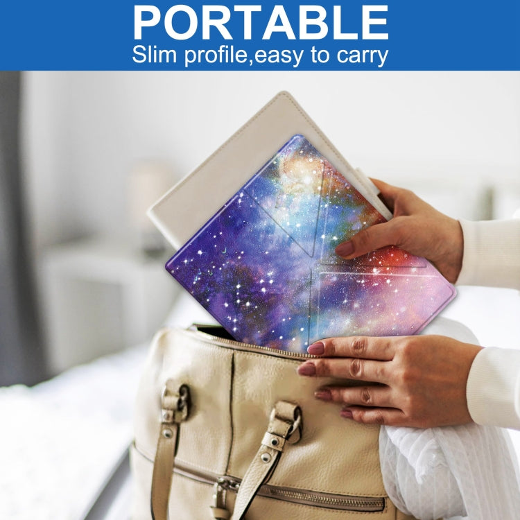 For Kobo Elipsa 2E Painted Deformation TPU Leather Smart Tablet Case(Milky Way) - Others by PMC TechLife | Online Shopping South Africa | PMC TechLife | Buy Now Pay Later Mobicred