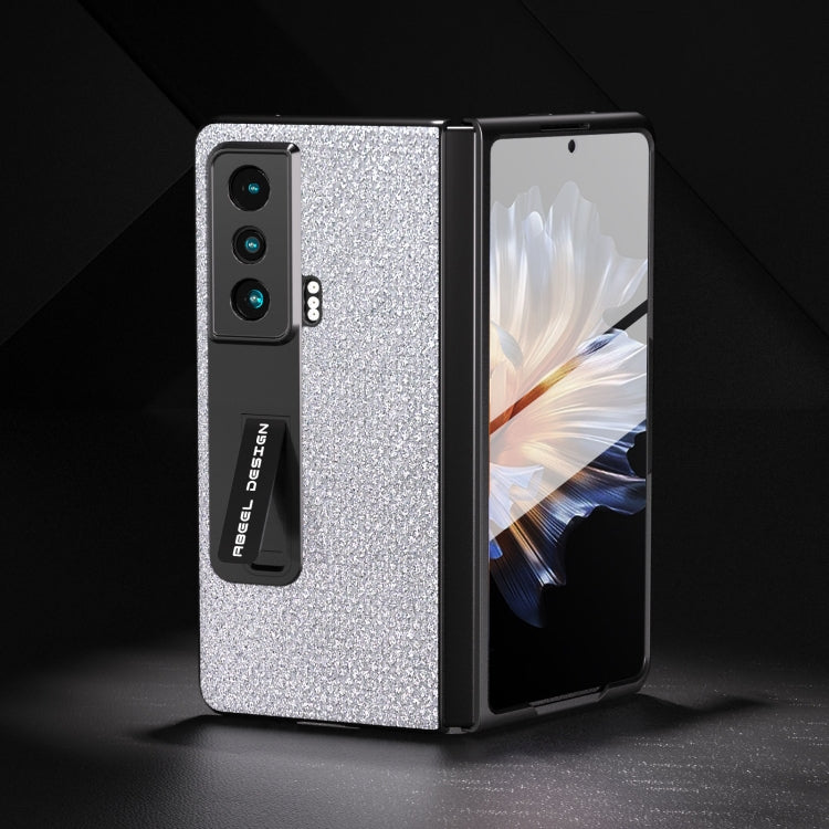 For Honor Magic Vs ABEEL Integrated Diamond Series Phone Case with Holder(Silver) - Honor Cases by PMC TechLife | Online Shopping South Africa | PMC TechLife | Buy Now Pay Later Mobicred