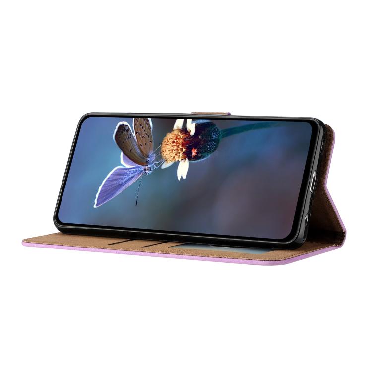 For iPhone 16e Seven Butterflies Embossed Leather Phone Case(Purple) - iPhone 16e Cases by PMC TechLife | Online Shopping South Africa | PMC TechLife | Buy Now Pay Later Mobicred