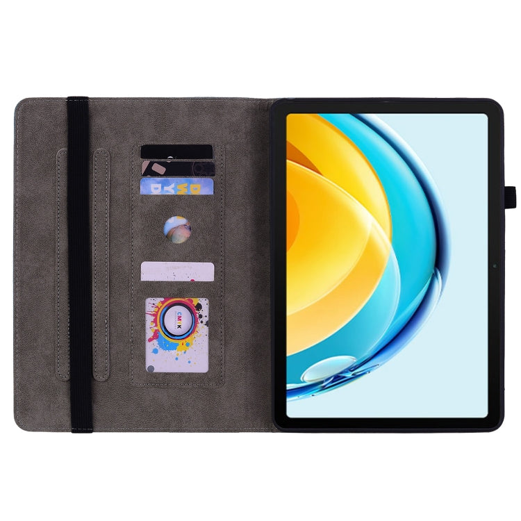For Huawei MatePad SE 10.4 Butterfly Rose Embossed Leather Tablet Case(Green) - Huawei Cases by PMC TechLife | Online Shopping South Africa | PMC TechLife | Buy Now Pay Later Mobicred