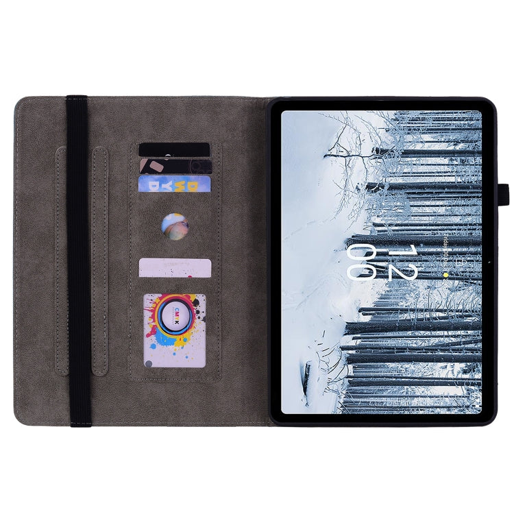 For Nokia T21 Butterfly Rose Embossed Leather Tablet Case(Pink) - Honor Cases by PMC TechLife | Online Shopping South Africa | PMC TechLife | Buy Now Pay Later Mobicred