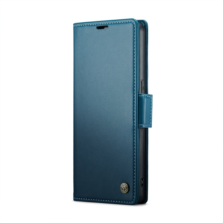 For OPPO Reno8 Pro 5G Global CaseMe 023 Butterfly Buckle Litchi Texture RFID Anti-theft Leather Phone Case(Blue) - OPPO Cases by CaseMe | Online Shopping South Africa | PMC Jewellery | Buy Now Pay Later Mobicred