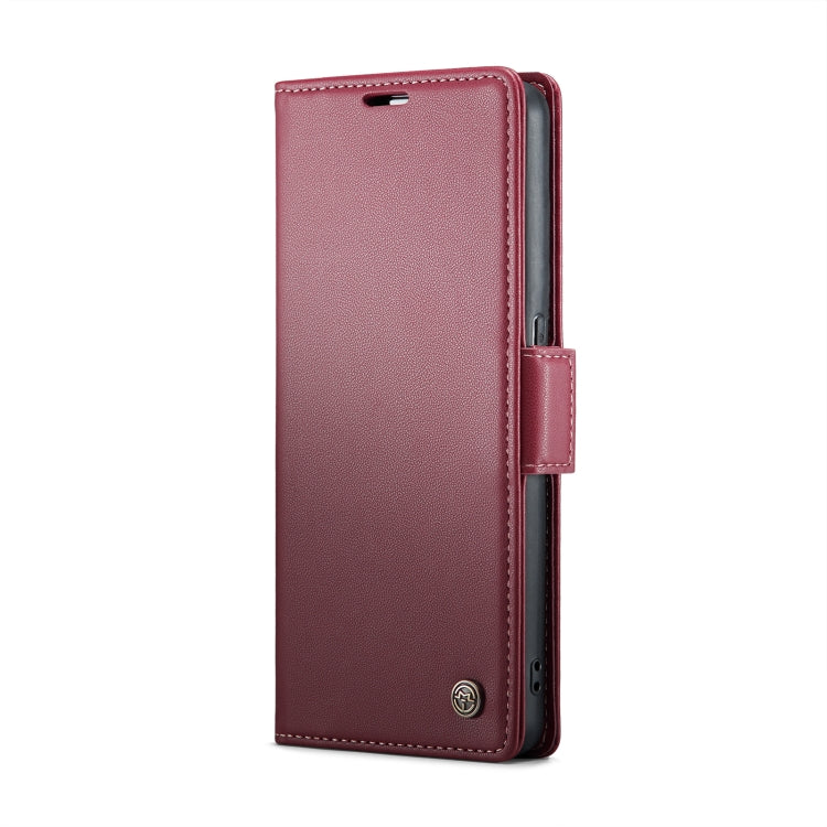 For OPPO Reno8 T 5G/A1 Pro 5G CaseMe 023 Butterfly Buckle Litchi Texture RFID Anti-theft Leather Phone Case(Wine Red) - OPPO Cases by CaseMe | Online Shopping South Africa | PMC Jewellery | Buy Now Pay Later Mobicred