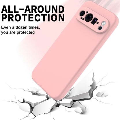 For Google Pixel 9 Pro Pure Color Liquid Silicone Shockproof Phone Case(Pink) - Google Cases by PMC Jewellery | Online Shopping South Africa | PMC Jewellery | Buy Now Pay Later Mobicred