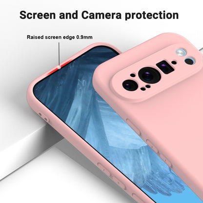 For Google Pixel 9 Pro XL Pure Color Liquid Silicone Shockproof Phone Case(Pink) - Google Cases by PMC Jewellery | Online Shopping South Africa | PMC Jewellery | Buy Now Pay Later Mobicred