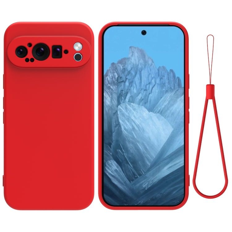 For Google Pixel 9 Pro XL Pure Color Liquid Silicone Shockproof Phone Case(Red) - Google Cases by PMC Jewellery | Online Shopping South Africa | PMC Jewellery | Buy Now Pay Later Mobicred