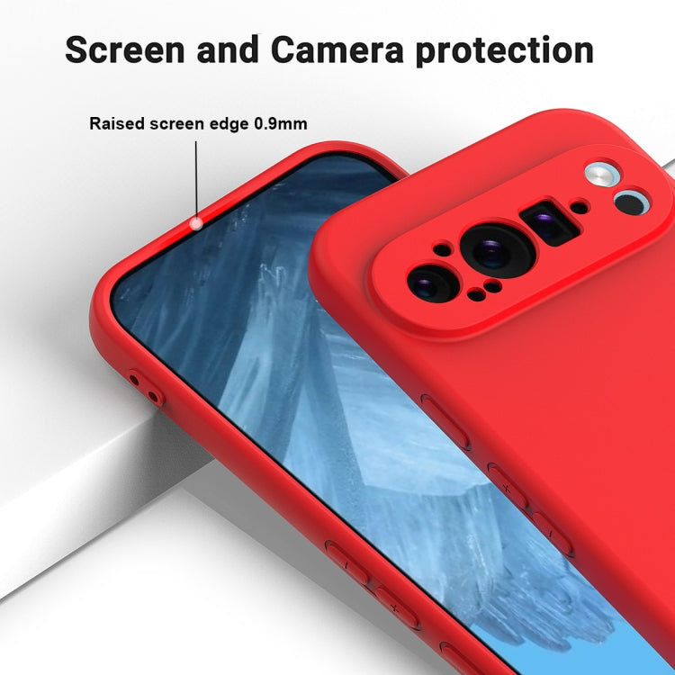 For Google Pixel 9 Pro XL Pure Color Liquid Silicone Shockproof Phone Case(Red) - Google Cases by PMC Jewellery | Online Shopping South Africa | PMC Jewellery | Buy Now Pay Later Mobicred