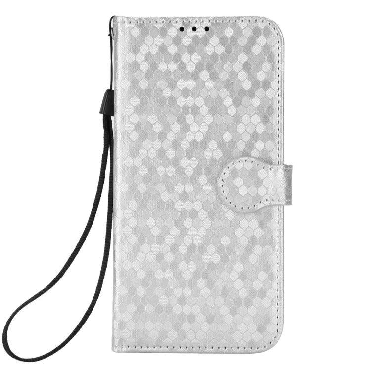 For Xiaomi Redmi K70 5G / K70 Pro 5G Honeycomb Dot Texture Leather Phone Case(Silver) - K70 Pro Cases by PMC Jewellery | Online Shopping South Africa | PMC Jewellery | Buy Now Pay Later Mobicred