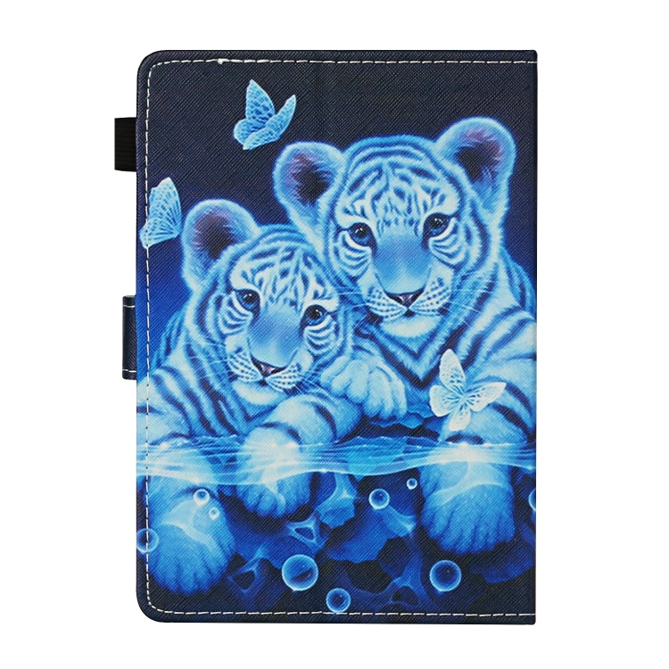 For 10 inch Universal Tablet PC Colored Drawing Pattern Horizontal Flip Leather Case with Holder & Card Slots(Tiger) - 10 - 11 inch by PMC TechLife | Online Shopping South Africa | PMC TechLife | Buy Now Pay Later Mobicred