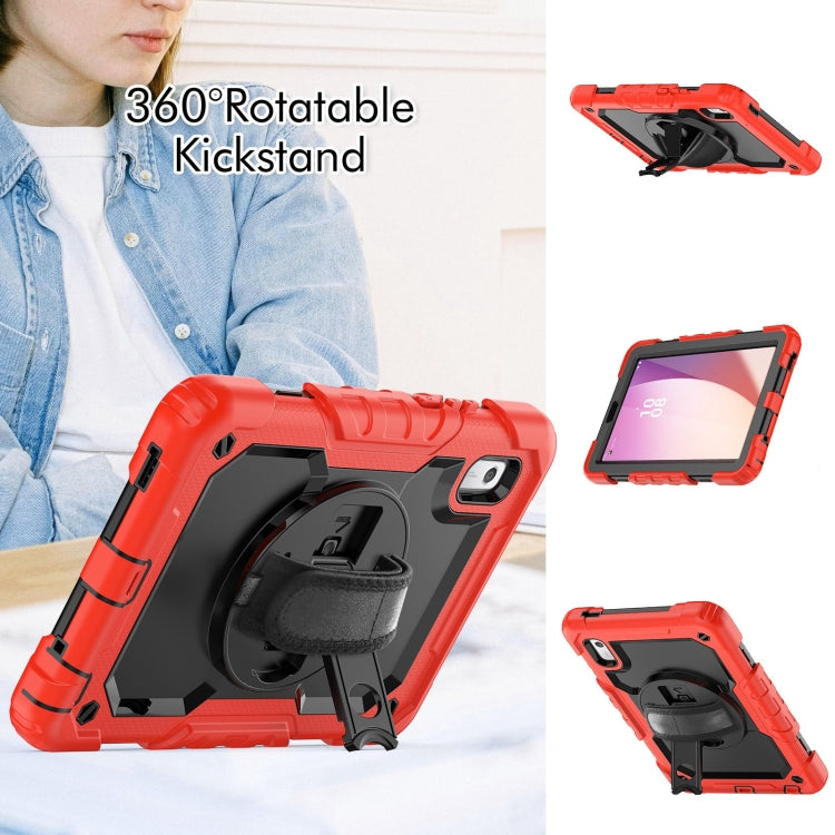 For Lenovo Tab M9 Silicone Hybrid PC Tablet Case with Shoulder Strap(Red) - Lenovo by PMC TechLife | Online Shopping South Africa | PMC TechLife | Buy Now Pay Later Mobicred