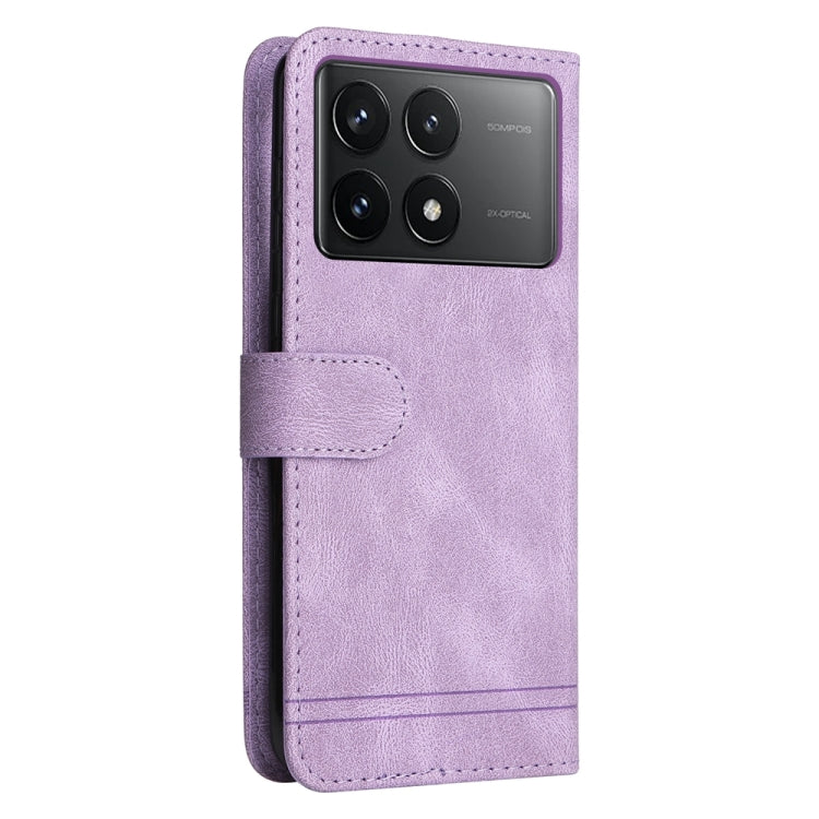 For Xiaomi Redmi K70 / K70 Pro Skin Feel Life Tree Metal Button Leather Phone Case(Purple) - K70 Pro Cases by PMC Jewellery | Online Shopping South Africa | PMC Jewellery | Buy Now Pay Later Mobicred