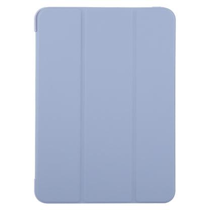 For iPad Air 11 2024 GEBEI 3-folding Holder Shockproof Flip Leather Tablet Case(Light Purple) - iPad Air 11 2024 Cases by GEBEI | Online Shopping South Africa | PMC Jewellery | Buy Now Pay Later Mobicred