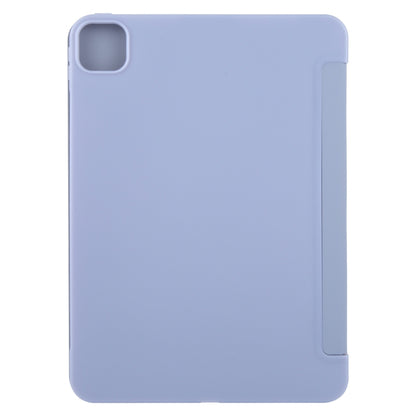 For iPad Air 11 2024 GEBEI 3-folding Holder Shockproof Flip Leather Tablet Case(Light Purple) - iPad Air 11 2024 Cases by GEBEI | Online Shopping South Africa | PMC Jewellery | Buy Now Pay Later Mobicred