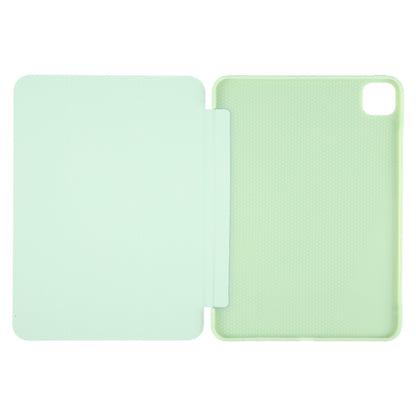 For iPad Air 11 2024 GEBEI 3-folding Holder Shockproof Flip Leather Tablet Case(Green) - iPad Air 11 2024 Cases by GEBEI | Online Shopping South Africa | PMC Jewellery | Buy Now Pay Later Mobicred