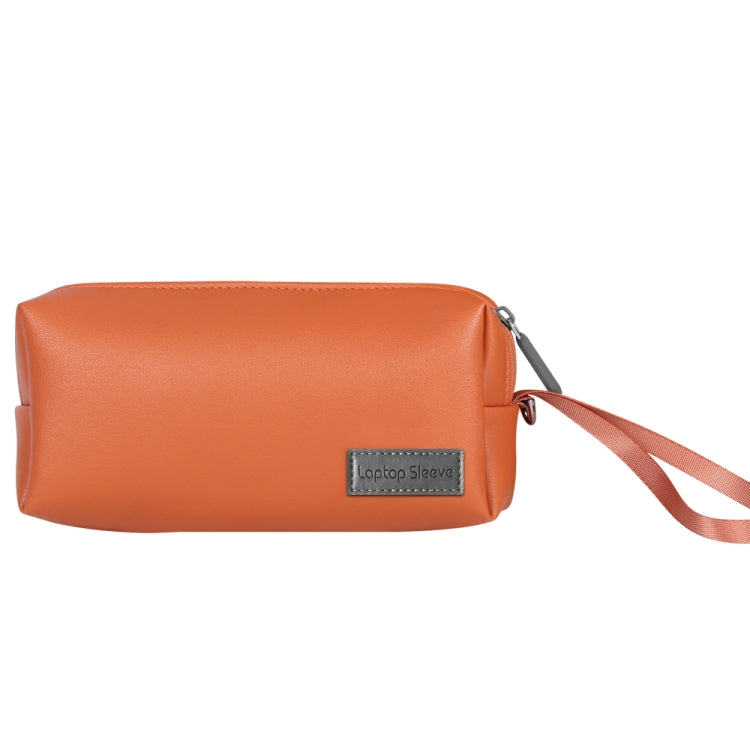 Waterproof PU Leather Laptop Accessory Bag(Brown) - Other by PMC TechLife | Online Shopping South Africa | PMC TechLife | Buy Now Pay Later Mobicred