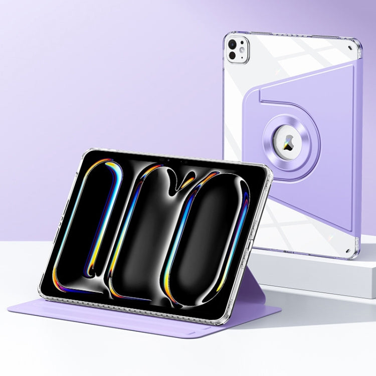 For iPad Pro 11 2024 Magnetic Split Leather Smart Tablet Case(Purple) - iPad Pro 11 2024 Cases by PMC TechLife | Online Shopping South Africa | PMC TechLife | Buy Now Pay Later Mobicred