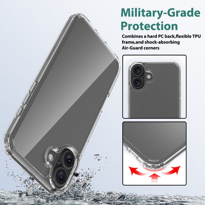 For iPhone 16 Plus Scratchproof Acrylic TPU Phone Case(Transparent) - iPhone 16 Plus Cases by PMC Jewellery | Online Shopping South Africa | PMC Jewellery | Buy Now Pay Later Mobicred