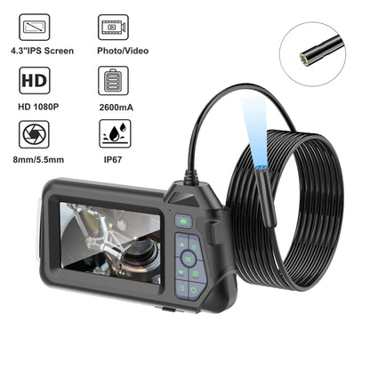 M60 4.3 inch Single Camera with Screen Endoscope, Length:10m(5.5mm) -  by PMC Jewellery | Online Shopping South Africa | PMC Jewellery | Buy Now Pay Later Mobicred