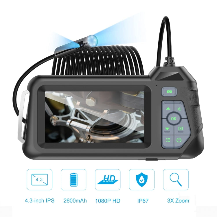 M60 4.3 inch Dual Camera with Screen Endoscope, Length:1m(8mm) -  by PMC TechLife | Online Shopping South Africa | PMC TechLife | Buy Now Pay Later Mobicred