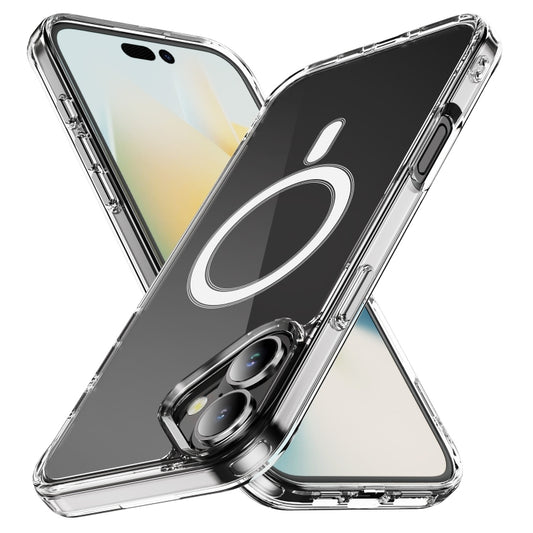 For iPhone 16 MagSafe Clear Acrylic PC +TPU Phone Case(Transparent) - iPhone 16 Cases by PMC Jewellery | Online Shopping South Africa | PMC Jewellery | Buy Now Pay Later Mobicred