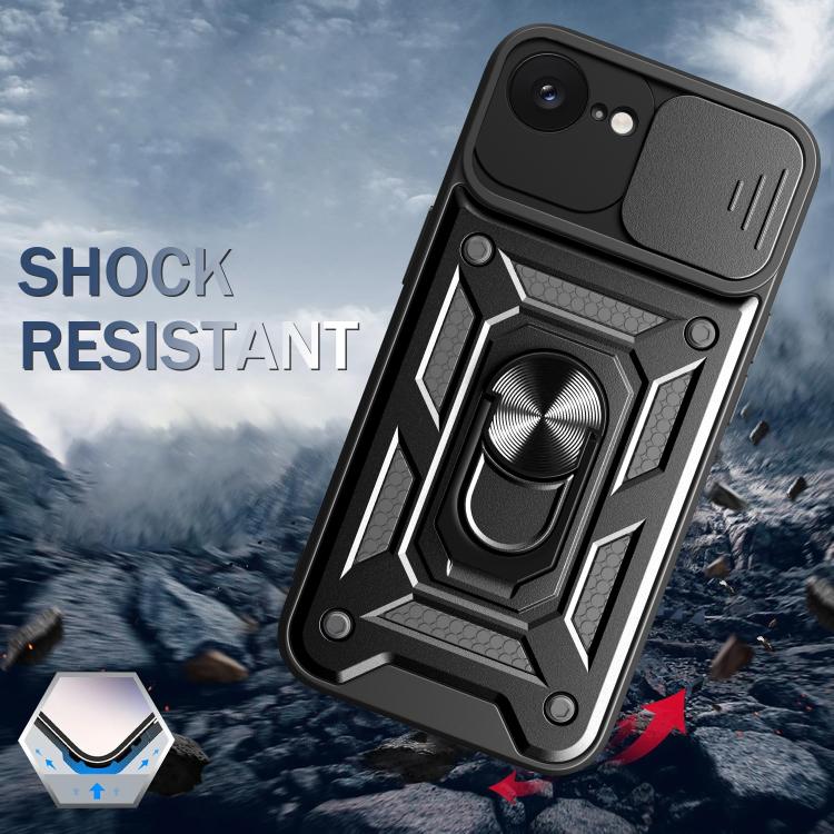 For iPhone 16e Sliding Camera Cover Design TPU+PC Phone Case(Gold) - free shipping - PMC TechLife - Order now!