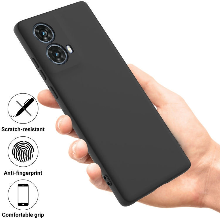 For Motorola S50 Neo Solid Color Liquid Silicone Dropproof Full Coverage Phone Case(Black) - free shipping - PMC TechLife - Order now!
