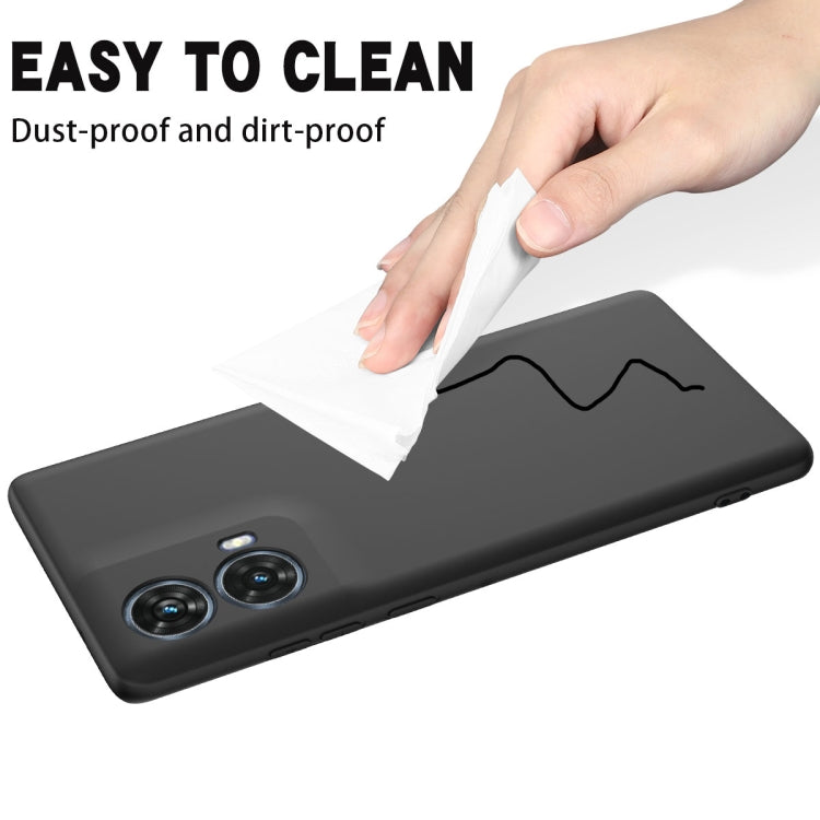 For Motorola S50 Neo Solid Color Liquid Silicone Dropproof Full Coverage Phone Case(Black) - free shipping - PMC TechLife - Order now!