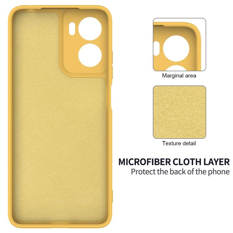 For Motorola Moto G05 / E15 Solid Color Liquid Silicone Dropproof Full Coverage Phone Case(Yellow) - free shipping - PMC TechLife - Order now!