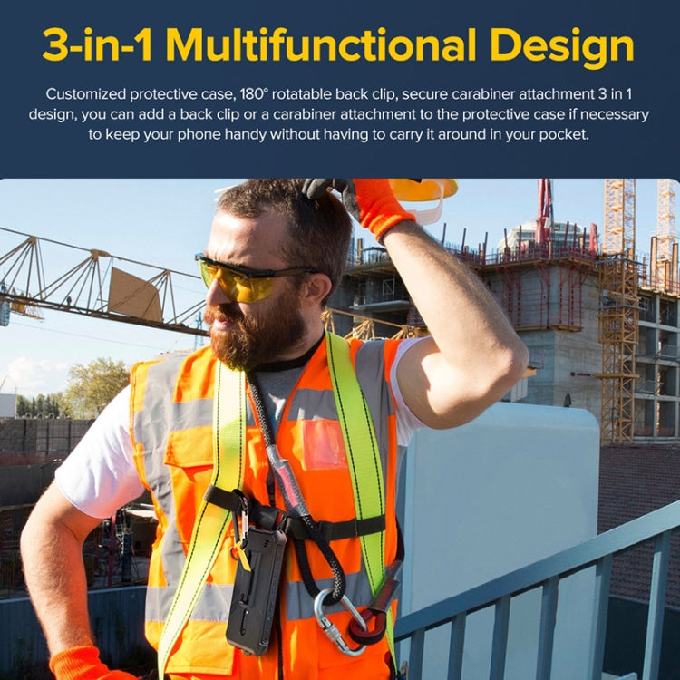 For Ulefone Armor X12 Pro Ulefone Back Clip Phone Case with Carabiner(Black) - free shipping - PMC Jewellery - Order now!