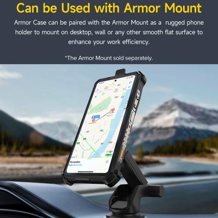 For Ulefone Armor 28 Ultra / 28 Ultra Thermal Ulefone Back Clip Phone Case with Carabiner(Black) - free shipping - PMC TechLife - Order now!