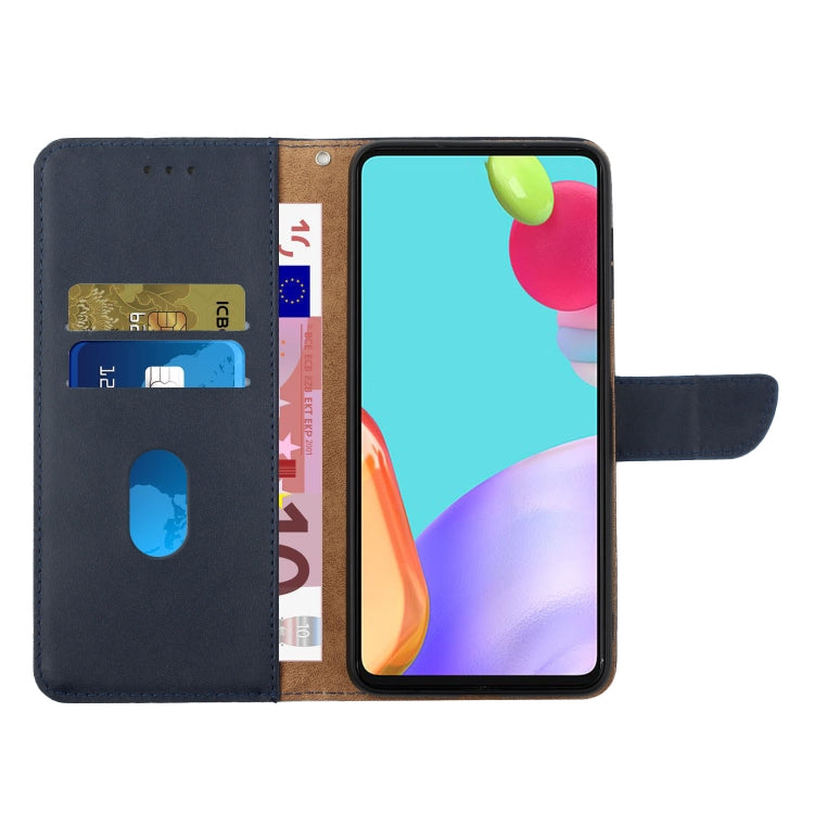 For iPhone 16 Plus Genuine Leather Fingerprint-proof Flip Phone Case(Blue) - iPhone 16 Plus Cases by PMC TechLife | Online Shopping South Africa | PMC TechLife | Buy Now Pay Later Mobicred