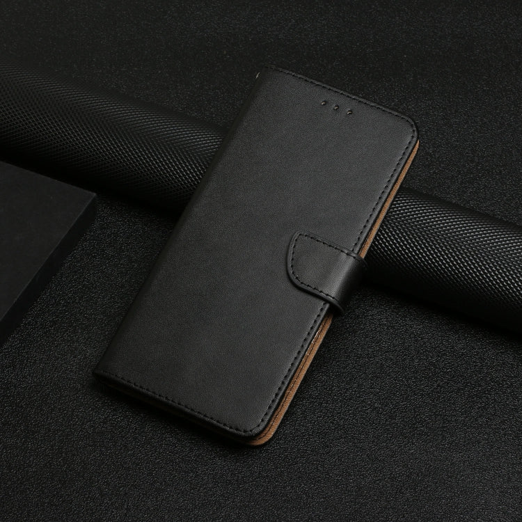 For iPhone 16 Genuine Leather Fingerprint-proof Flip Phone Case(Black) - iPhone 16 Cases by PMC TechLife | Online Shopping South Africa | PMC TechLife | Buy Now Pay Later Mobicred
