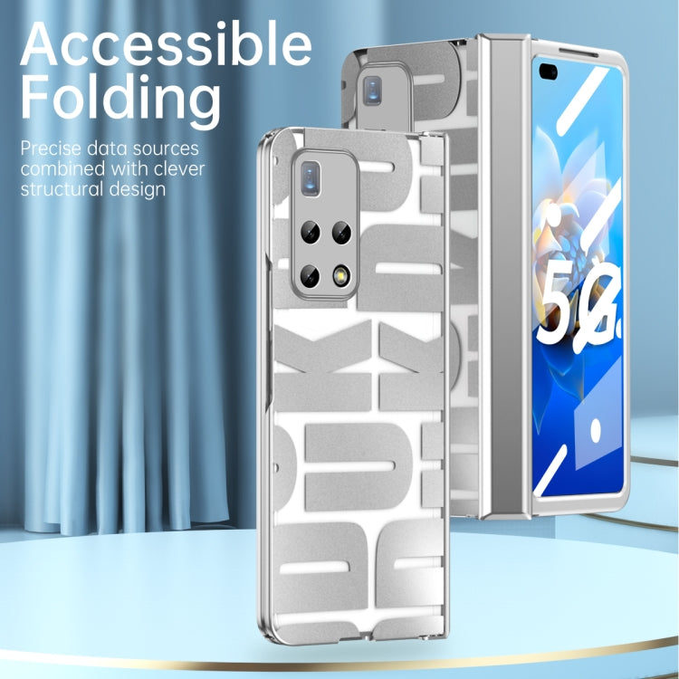 For Huawei Mate X2 Integrated Electroplating Folding Phone Case with Hinge(Tyrant Gold) - Huawei Cases by PMC TechLife | Online Shopping South Africa | PMC TechLife | Buy Now Pay Later Mobicred